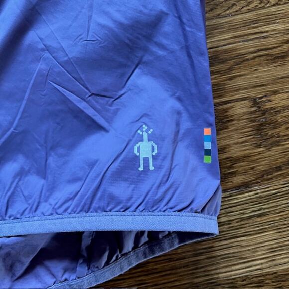 Smartwool Merino Sport Ultra Light Vest Womens L Purple Full Zip Hooded Vented - Picture 9 of 9